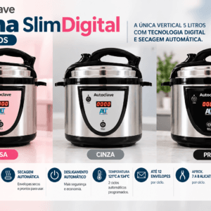 Autoclave Luna SlimDigital 5 Litros Digital