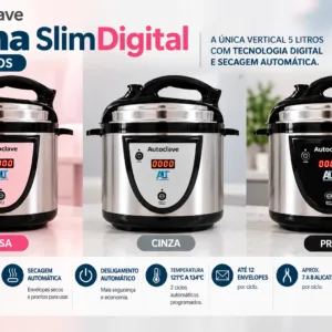 Autoclave Luna SlimDigital 5 Litros Digital