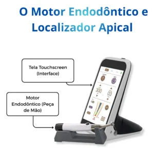 MOTOR ENDODÔNTICO E-MATE PAD COM LOCALIZADOR APICAL INTEGRADO