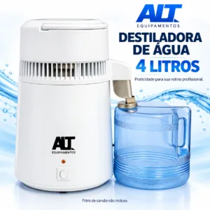 DESTILADORA DE ÁGUA ALT 4 LITROS PORTÁTIL 